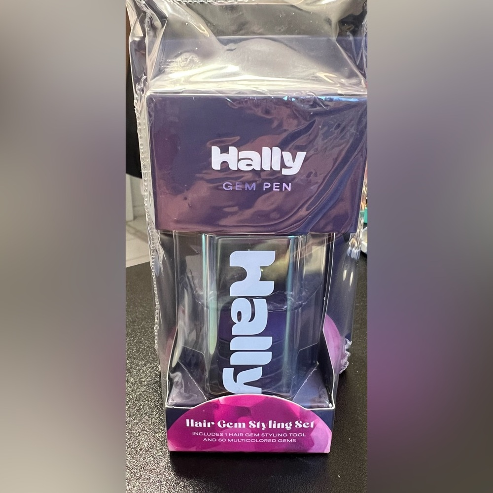 Hally Gem Pen Hair Gem Styling Set - Purple